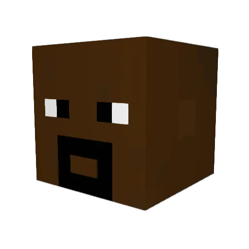 frogolino Minecraft avatar head, 3D render