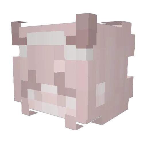frogp000p Minecraft avatar head, 3D render