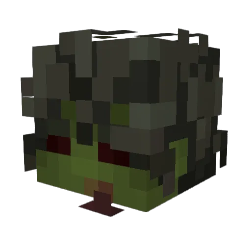 frogsaladd Minecraft avatar head, 3D render
