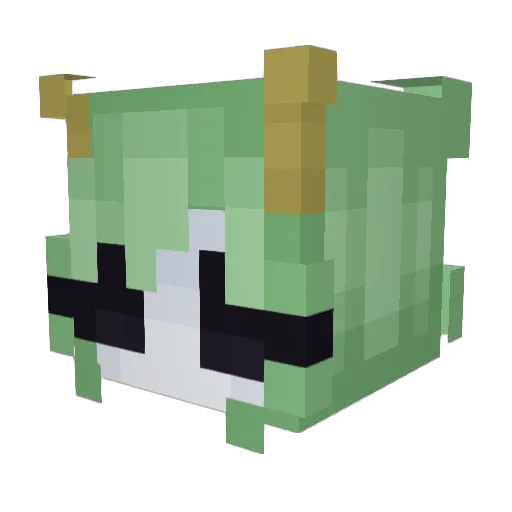 frogsbath Minecraft avatar head, 3D render