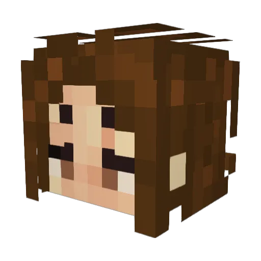 frogsonmarz Minecraft avatar head, 3D render