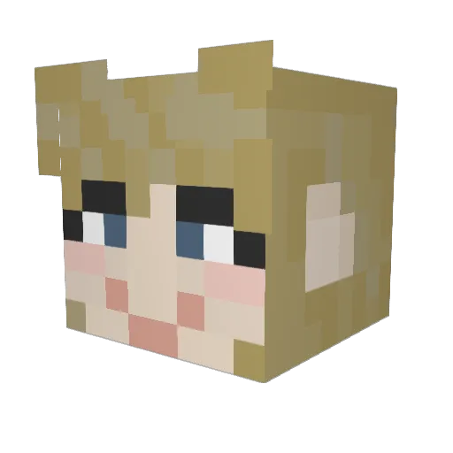 frogwithacrown12 Minecraft avatar head, 3D render