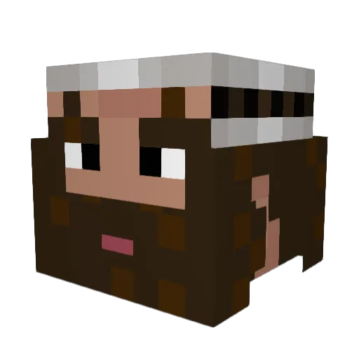 frogxh Minecraft avatar head, 3D render