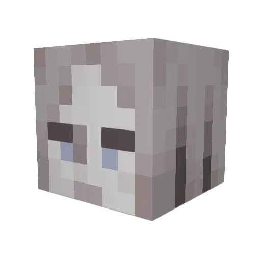 frogzoid Minecraft avatar head, 3D render