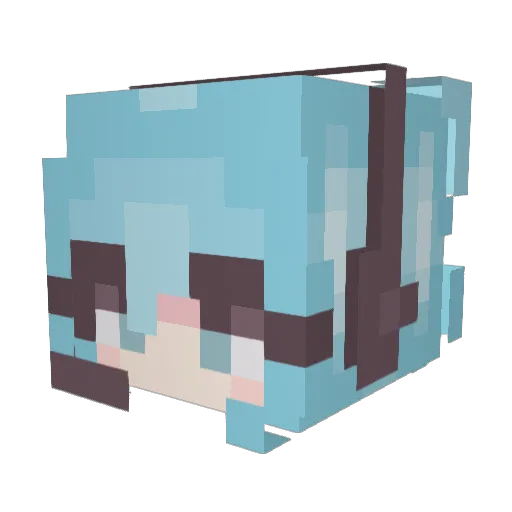 frohgie_ Minecraft avatar head, 3D render