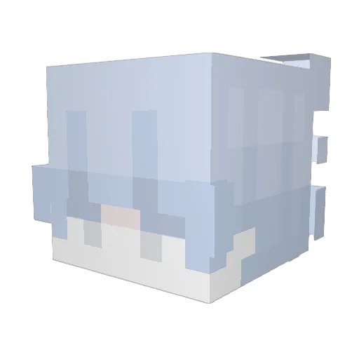 froice Minecraft avatar head, 3D render