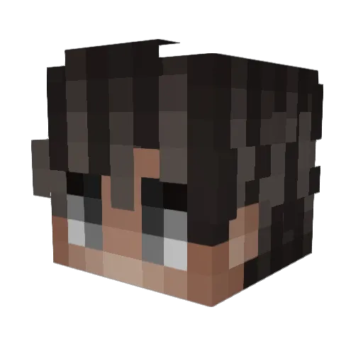fromBelgium Minecraft avatar head, 3D render