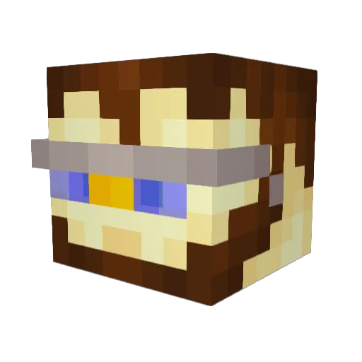 fromgate Minecraft avatar head, 3D render