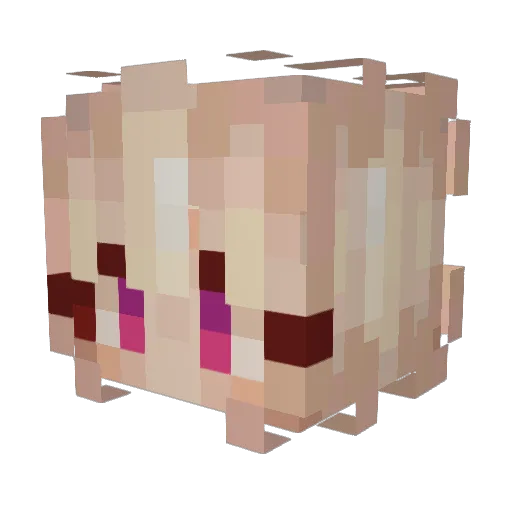 fromtheheartt Minecraft avatar head, 3D render