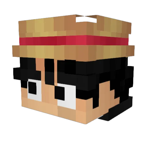 fromx5 Minecraft avatar head, 3D render