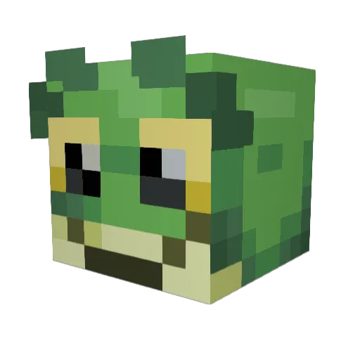 frondeg Minecraft avatar head, 3D render