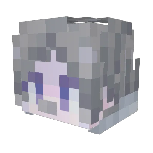 fropiikyo Minecraft avatar head, 3D render