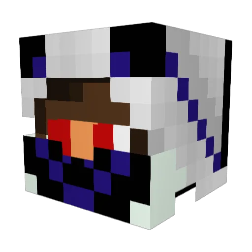 froprobro Minecraft avatar head, 3D render