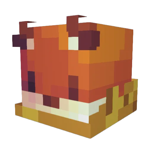 froreyfire Minecraft avatar head, 3D render