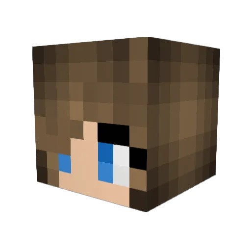 froshroom Minecraft avatar head, 3D render