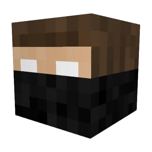 frosiderz Minecraft avatar head, 3D render