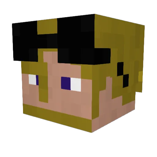 frosnos Minecraft avatar head, 3D render