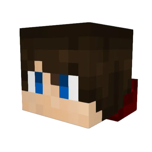frostaczek Minecraft avatar head, 3D render