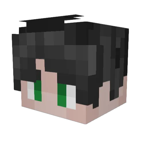 frostar7 Minecraft avatar head, 3D render