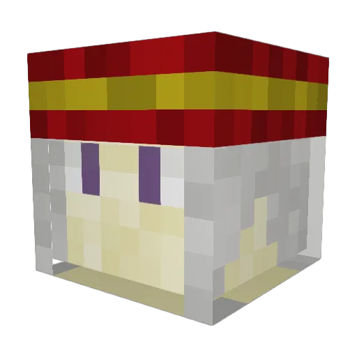 frostbite735 Minecraft avatar head, 3D render