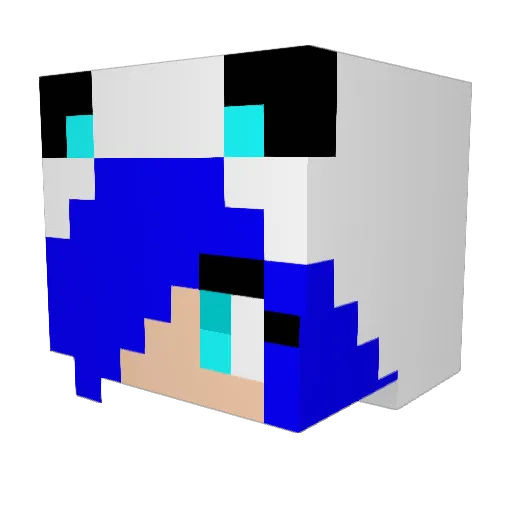 frostbitepanda12 Minecraft avatar head, 3D render