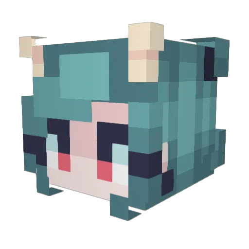 frostdragon47 Minecraft avatar head, 3D render