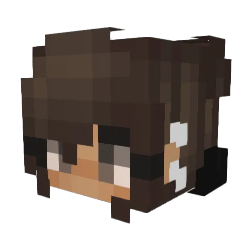 frostedlicia Minecraft avatar head, 3D render