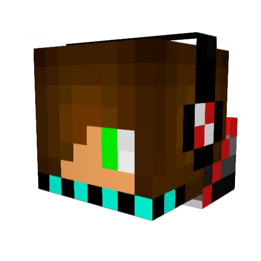 frostfire27 Minecraft avatar head, 3D render