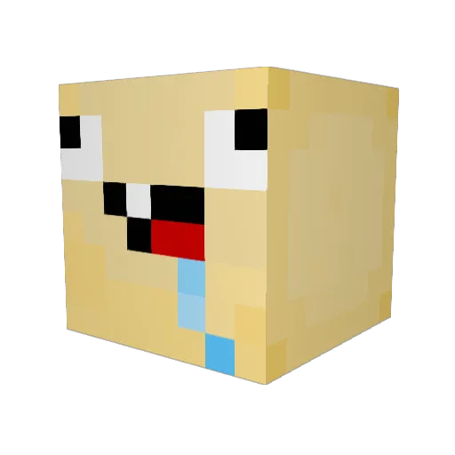 frosticIes Minecraft avatar head, 3D render