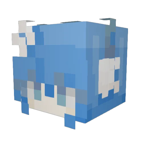 frostiexxv Minecraft avatar head, 3D render
