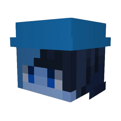 frostifyy__ Minecraft avatar head, 3D render