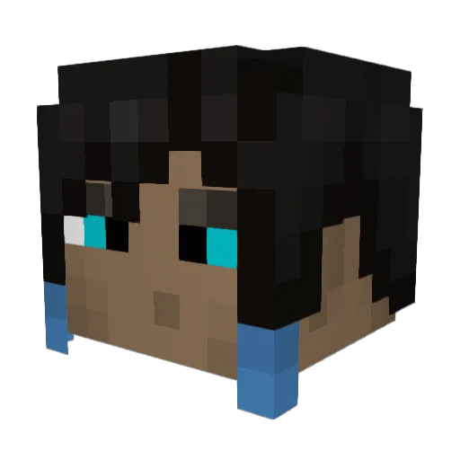 frostillo Minecraft avatar head, 3D render