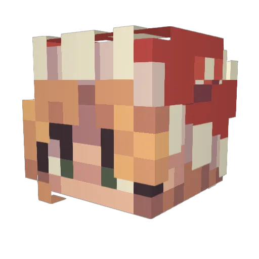 frostmoth07 Minecraft avatar head, 3D render
