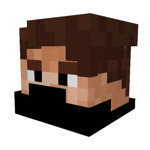 frostnthunder Minecraft avatar head, 3D render