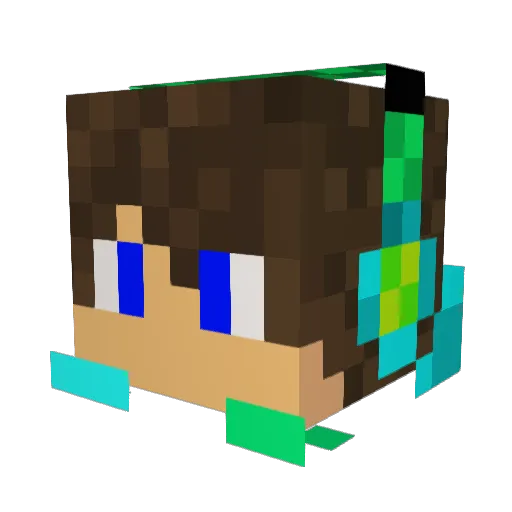 frostrock2000 Minecraft avatar head, 3D render