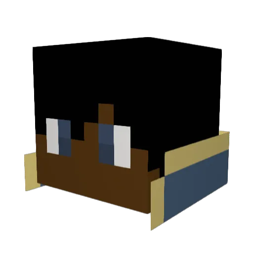 frostsage Minecraft avatar head, 3D render