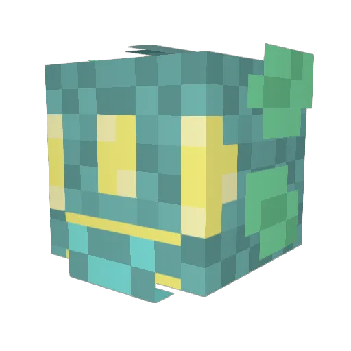 frostsparks_ Minecraft avatar head, 3D render