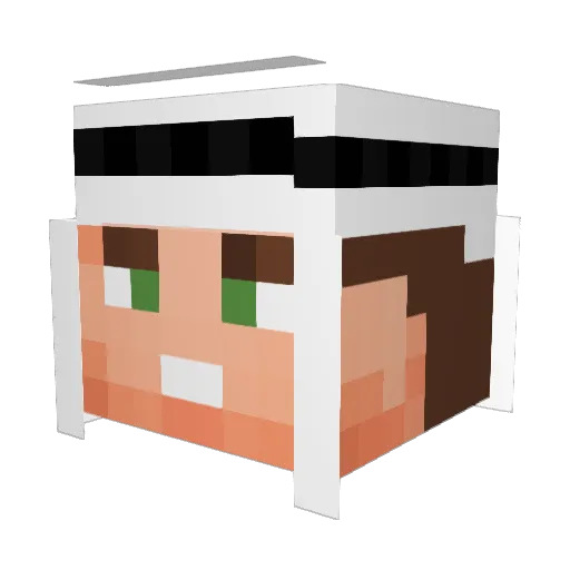 frosty_20 Minecraft avatar head, 3D render