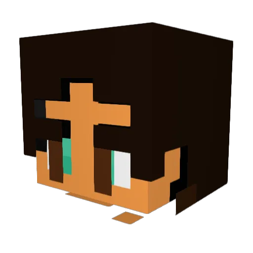 frostyblobz123 Minecraft avatar head, 3D render