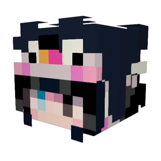 frostybluerose14 Minecraft avatar head, 3D render