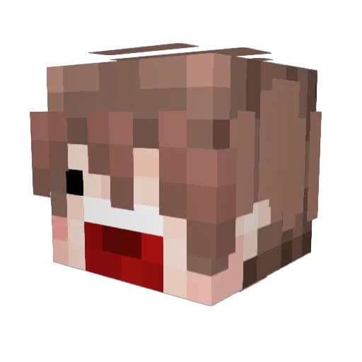 frostydogge Minecraft avatar head, 3D render