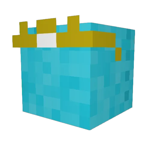 frostyike Minecraft avatar head, 3D render