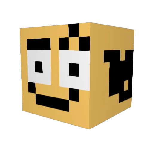 frostyvb Minecraft avatar head, 3D render