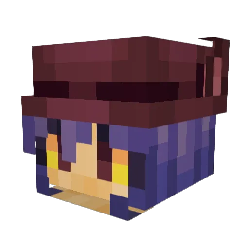 frostywilt Minecraft avatar head, 3D render