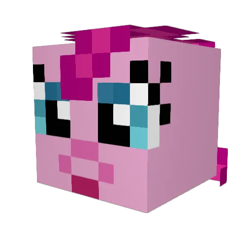 frotein Minecraft avatar head, 3D render