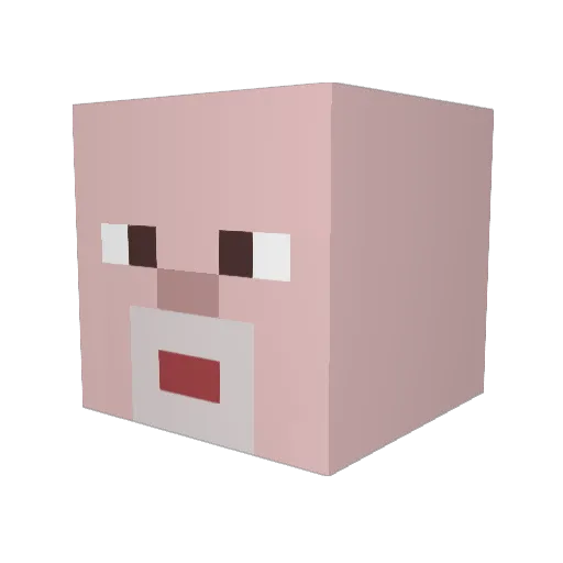 frotoh Minecraft avatar head, 3D render