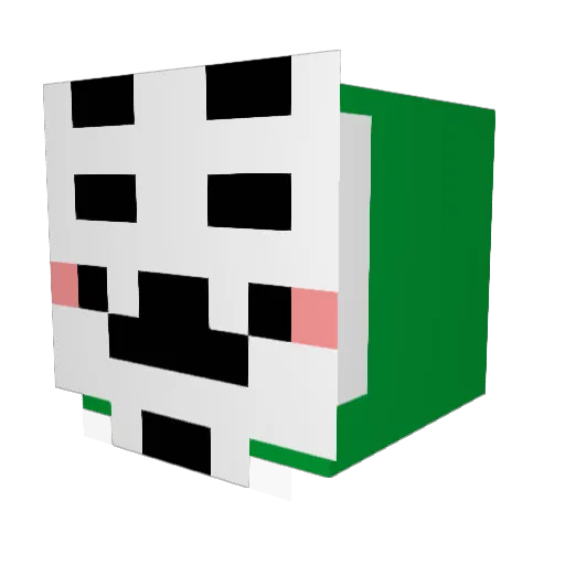 frowen Minecraft avatar head, 3D render