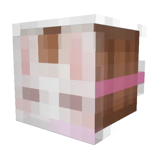 frownbot Minecraft avatar head, 3D render