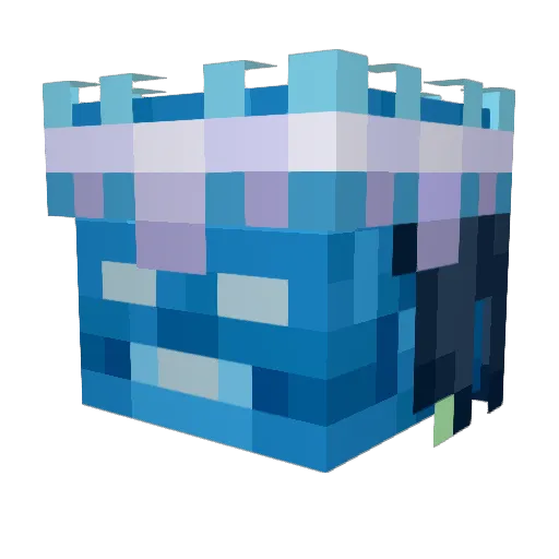 frozan Minecraft avatar head, 3D render