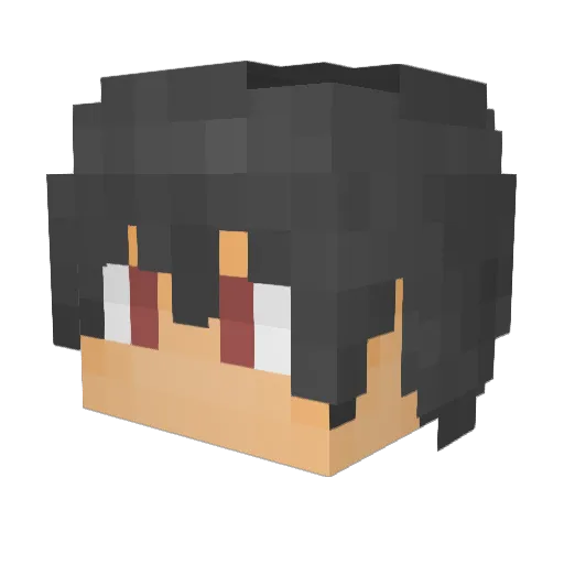 frozen_slime Minecraft avatar head, 3D render